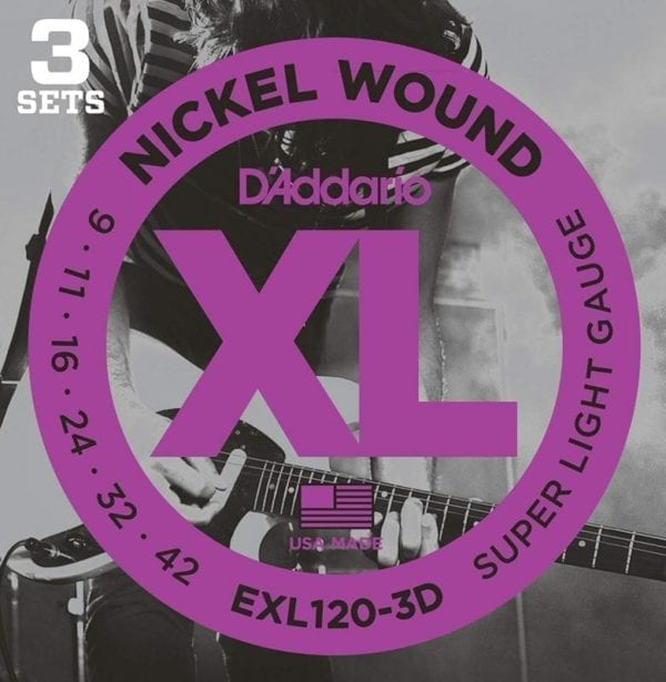 D'Addario EXL 3D 3-Pack electric Guitar Strings