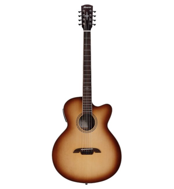 Alvarez ABT60CE8SHB Baritone 8-String Acoustic Guitar Shadow Burst