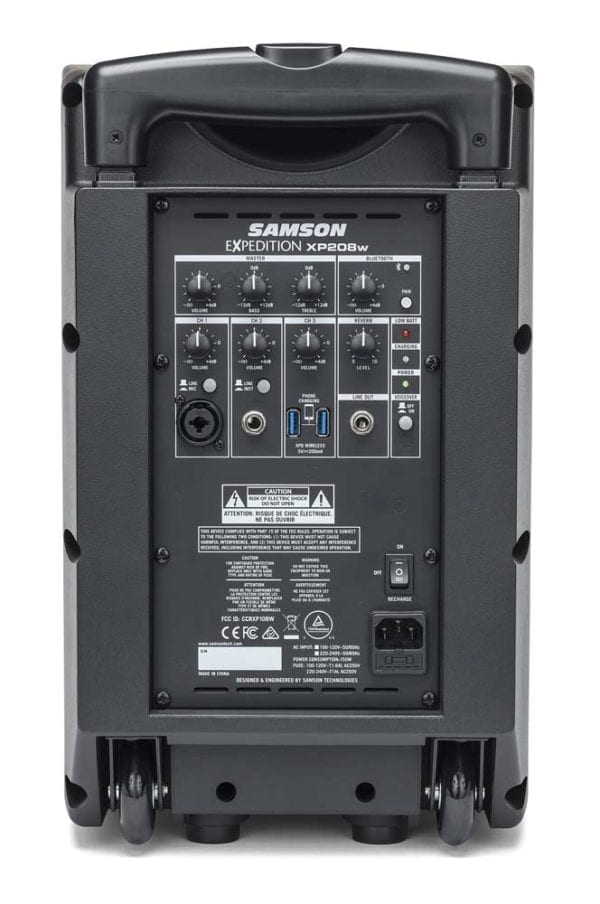 Samson Expedition XP208w Rechargeable Portable PA with Wireless Mic & Bluetooth - Image 3