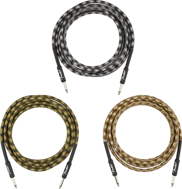 Fender 10ft Professional Instrument Cable Braided Camo - Image 4