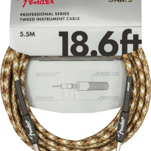 Fender 18.6ft Professional Instrument Cable Braided Camo