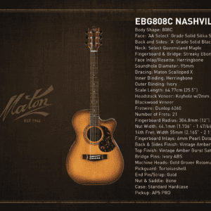 Maton EBG808C Nashville Acoustic Electric Guitar