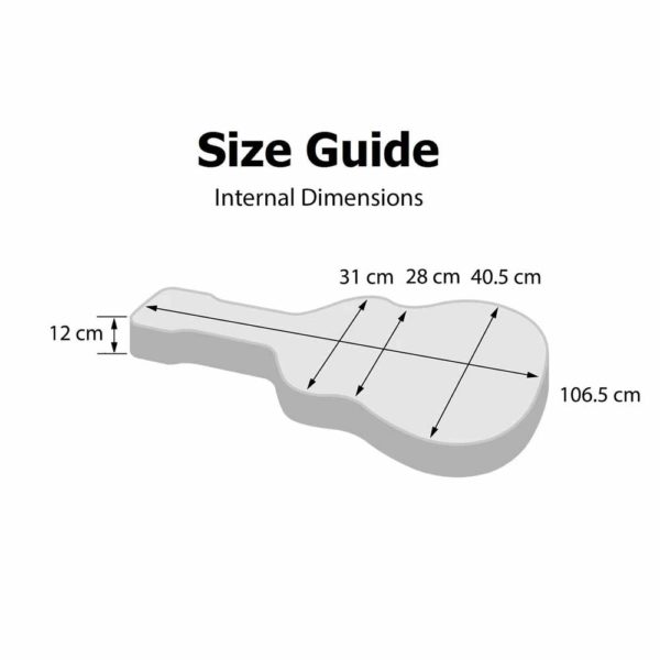 XHL Deluxe Molded Acoustic Guitar Case IP67 Water/Dustproof - Image 6