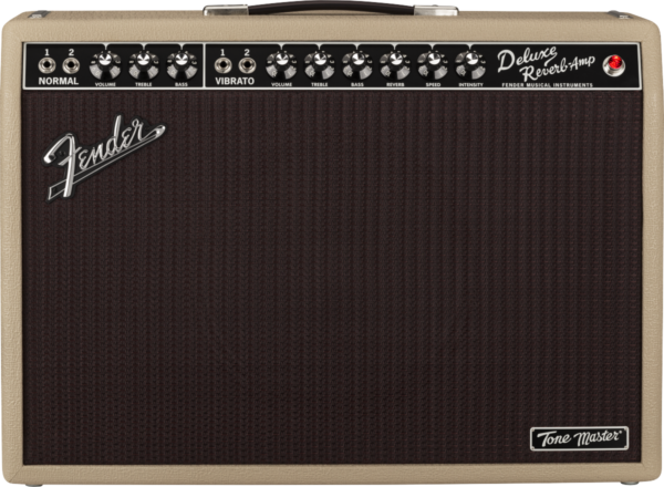 Fender Tone Master Deluxe Reverb Amplifier Blonde - Image 2