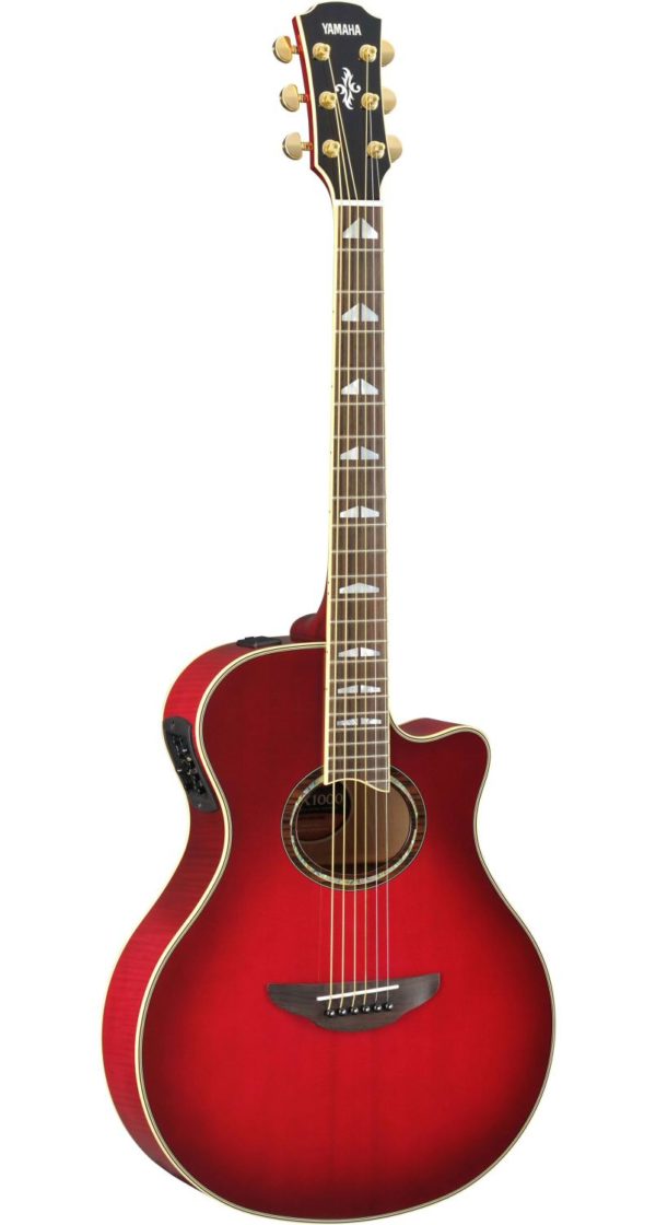 Yamaha APX1000 Thinline Acoustic Guitar Crimson Red Burst