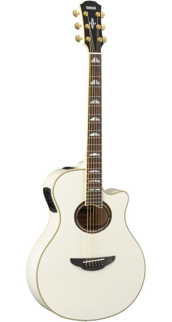 Yamaha APX1000 Thinline Acoustic Guitar Pearl White