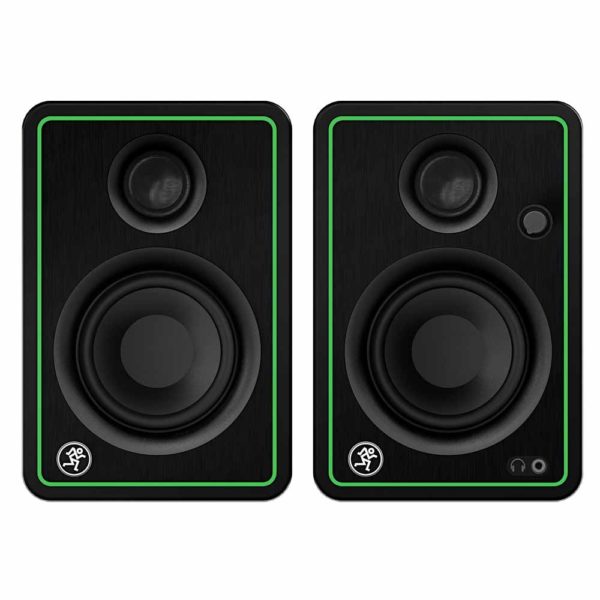 mackie cr3-xbt powered monitors front