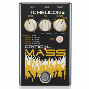 tc helicon critical mass vocal effect pedal