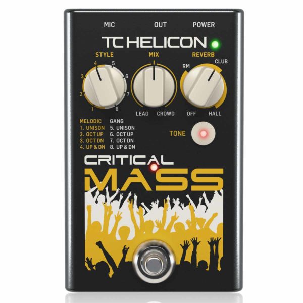 tc helicon critical mass vocal effect pedal