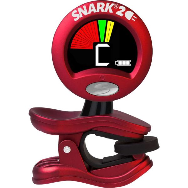 Snark 2 Rechargeable Clip-On Chromatic Guitar Tuner Red
