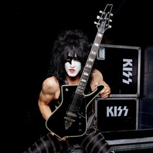 Paul Stanley of KISS with his Ibanez PS120 Signature electric Guitar