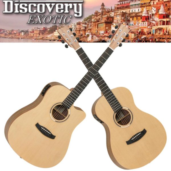 Tanglewood Discovery Exotic Hawaiian Rainwood Acoustic Guitars