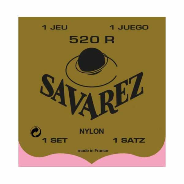 savarez 520r traditional classical guitar string set normal tension