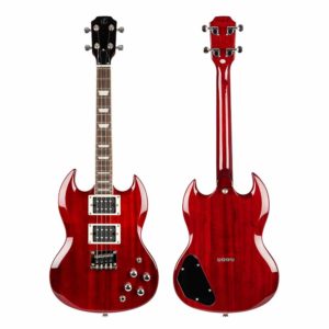 flight pioneer electric ukulele cherry red