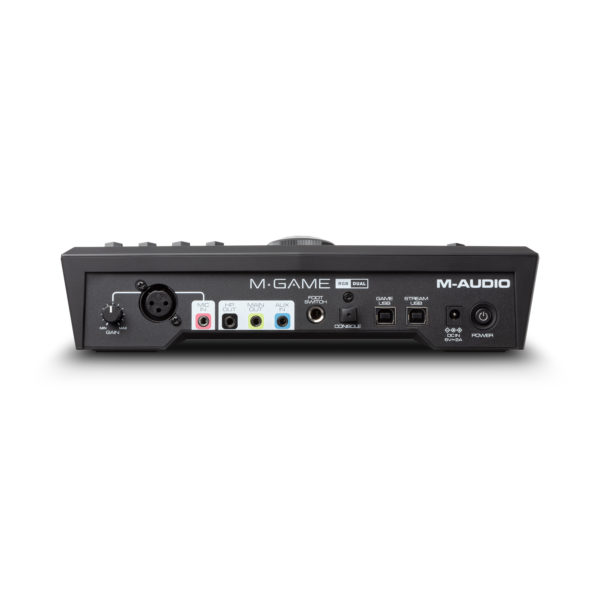 M-GAME RBG Dual Streaming Interface & Mixer rear panel