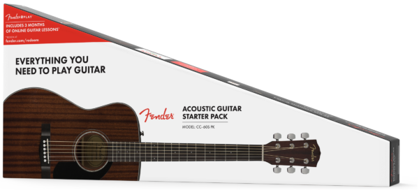Fender CC-60s Concert Solid Top Acoustic Guitar Pack