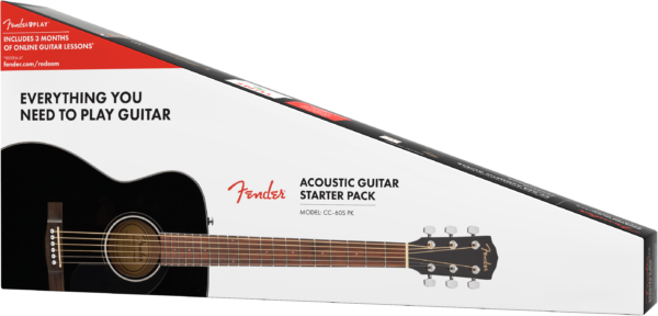 Fender CC-60s Concert Solid Top Acoustic Guitar Pack