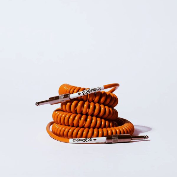 Voltage Cable Co Premium Vintage Coil Cable Orange