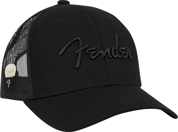 Fender Snap Back Pick Holder Hat Black