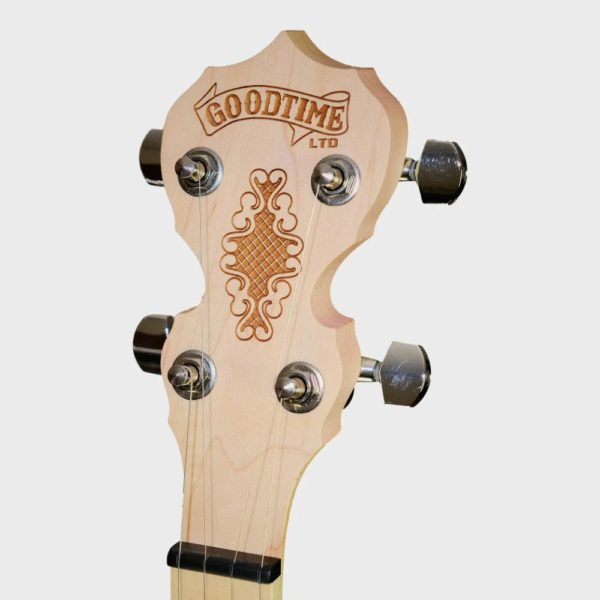 Deering Goodtime Two Limited edition Bronze Banjo headstock