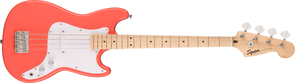 Squier Sonic Bronco Short Scale Bass Tahitian Coral