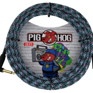 Pig Hog Graffiti Blue Instrument Cable
