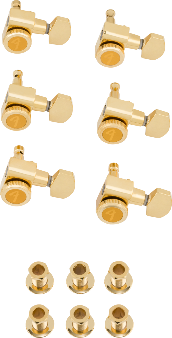 Fender Locking Machine Heads Set 6-in-line Gold