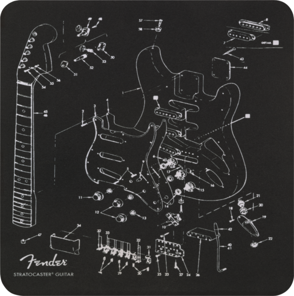 Fender Mousepads Strat Schematic