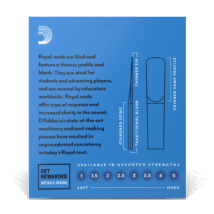Royal by D'addario B-Flat Clarinet Reeds