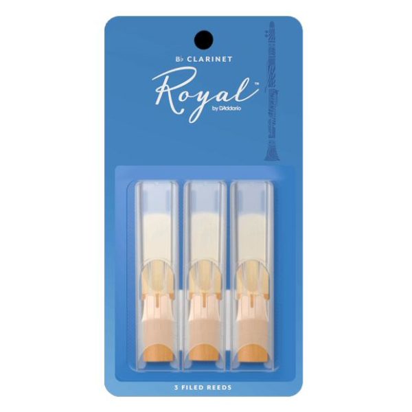 Royal by D'addario B-Flat Clarinet Reeds 3-Pack
