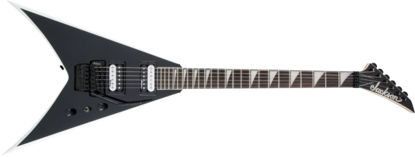 Jackson King V JS32 Black with White Bevels