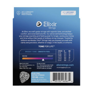 Elixir Nanoweb Electric Guitar Strings 3-Pack