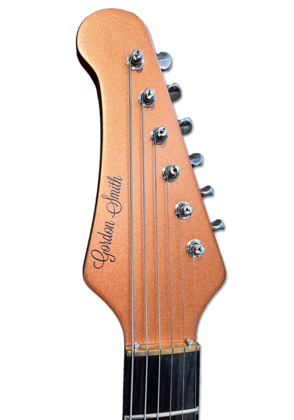 Gordon Smith Griffin Flip Custom Coppertone Headstock