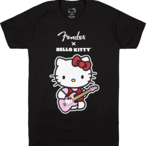 Fender x Hello Kitty Black Front Logo Tee Medium