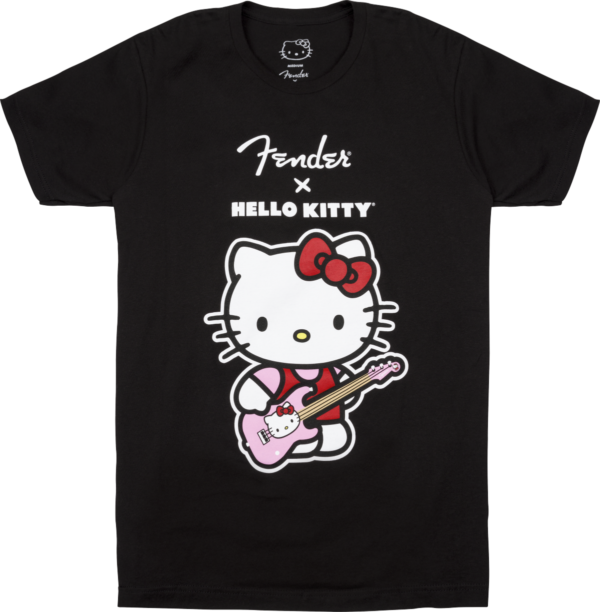 Fender x Hello Kitty Black Front Logo Tee Medium