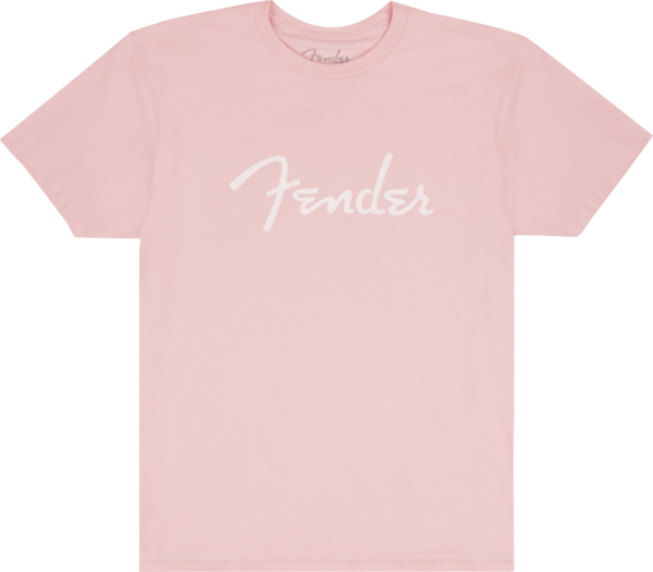 Fender Spaghetti Logo T-Shirt Shell Pink