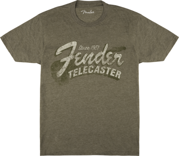 Fender Since 1951 Telecaster T-Shirt Military Heather Green