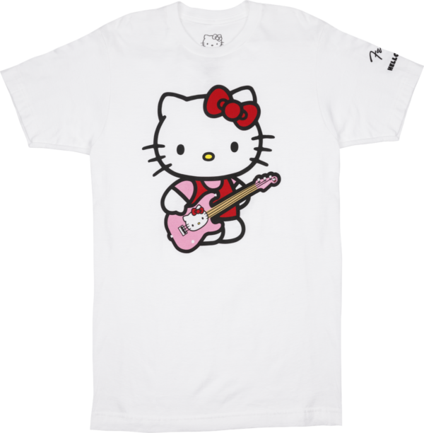 Fender x Hello Kitty White Sleeve Hit Logo Tee Small