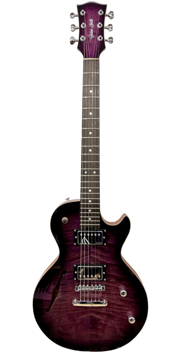 Gordon Smith GS2 Semi-Solid GS260 Deluxe Purple Burst Flame Electric Guitar