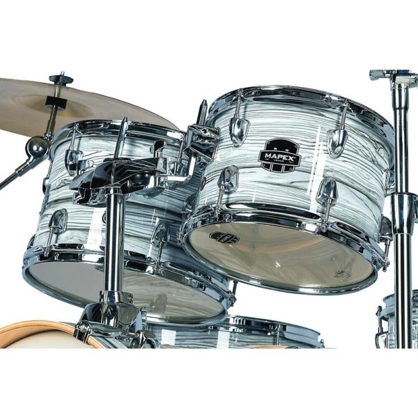 Mapex Limited Edition White Marble Drum Kit