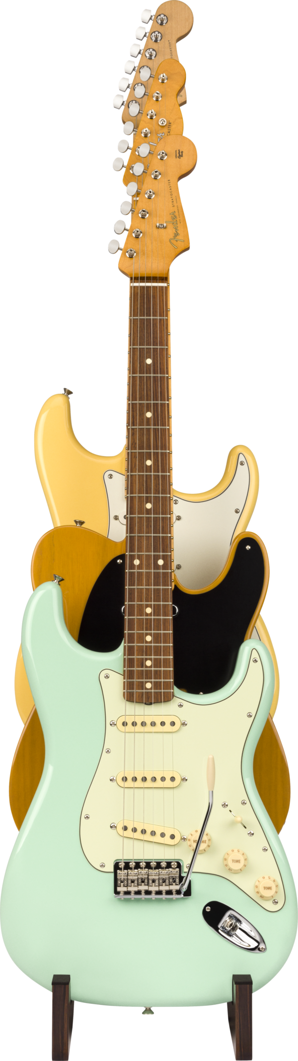Fender Deluxe Wooden 3-Tier Guitar Stand