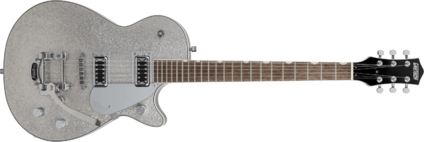 Gretsch G5230T Electromatic Sparkle Jet FT Single-Cut with Bigsby Silver Sparkle