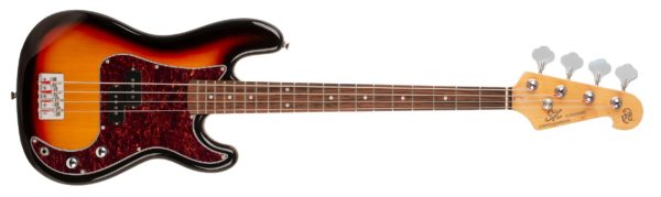 SX VEP34 3/4 Short Scale Bass Guitar Tobacco Sunburst