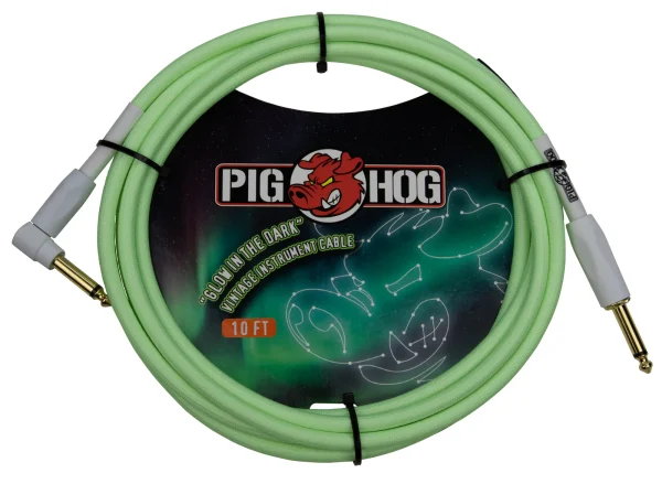 Pig Hog Glow In The Dark Woven Instrument Cables