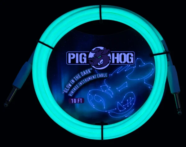 Pig Hog Glow In The Dark Woven Instrument Cables