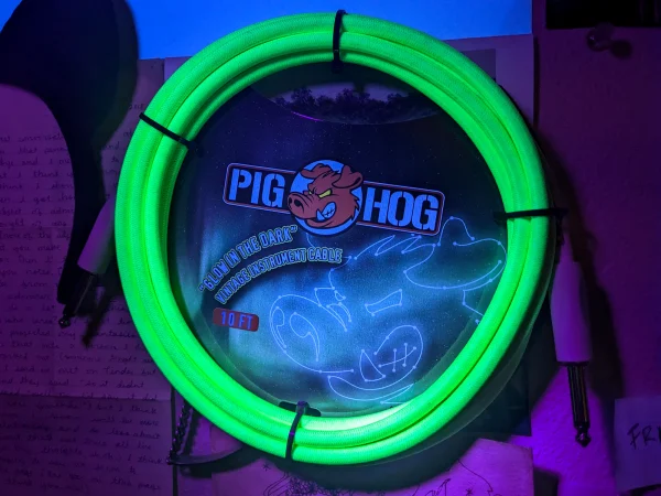 Pig Hog Glow In The Dark Woven Instrument Cables