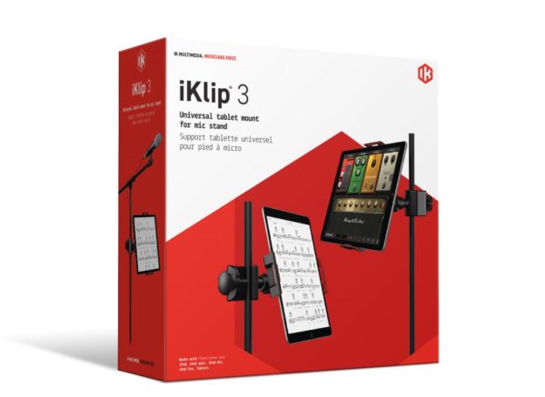 IK Multimedia iKlip 3 iPad Tablet Mount for Mic Stand