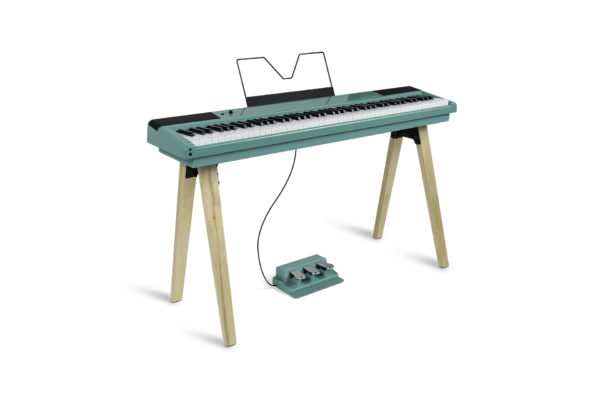 Alesis Recital Home 88-Key Contemporary Digital Piano w/ Wooden Stand Turquoise