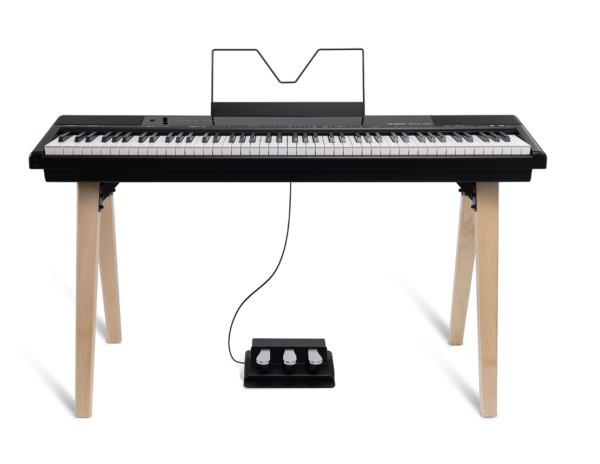 Alesis Recital Home 88-Key Contemporary Digital Piano w/ Wooden Stand Black