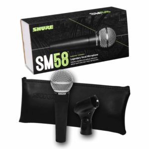 Shure SM58 box and accessories